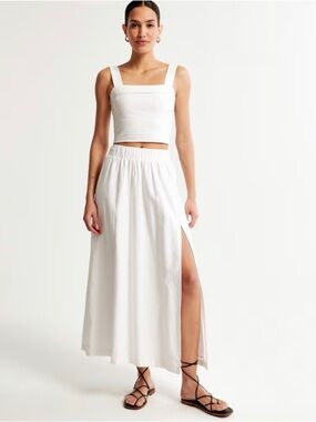 Abercrombie & Fitch Maxi Skirt White M